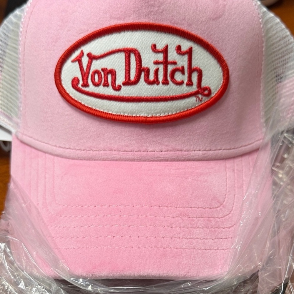 SUPER CRAZY SUNDAY SALE! Von Dutch Pink and White Mesh Cap